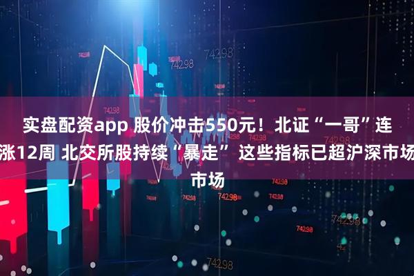 实盘配资app 股价冲击550元！北证“一哥”连涨12周 北交所股持续“暴走” 这些指标已超沪深市场